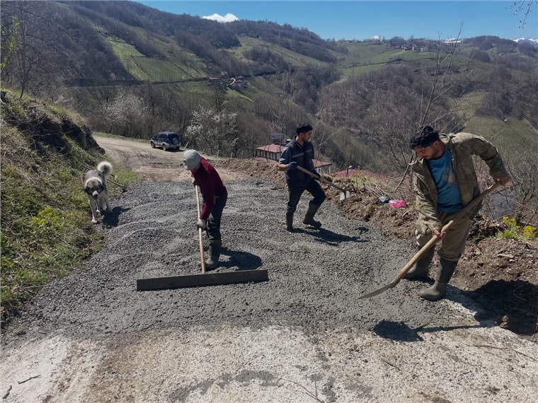 Yeşilalan Mahallesi’nde Beton Yol Çalışmaları Sürüyor